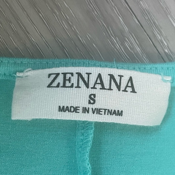 Zenana Mint Blue Ruffle Bottom Midi Dress - Picture 6 of 11